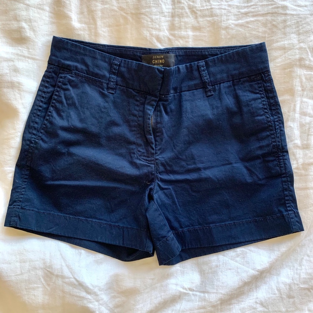 Blue lightweight shorts jcrew